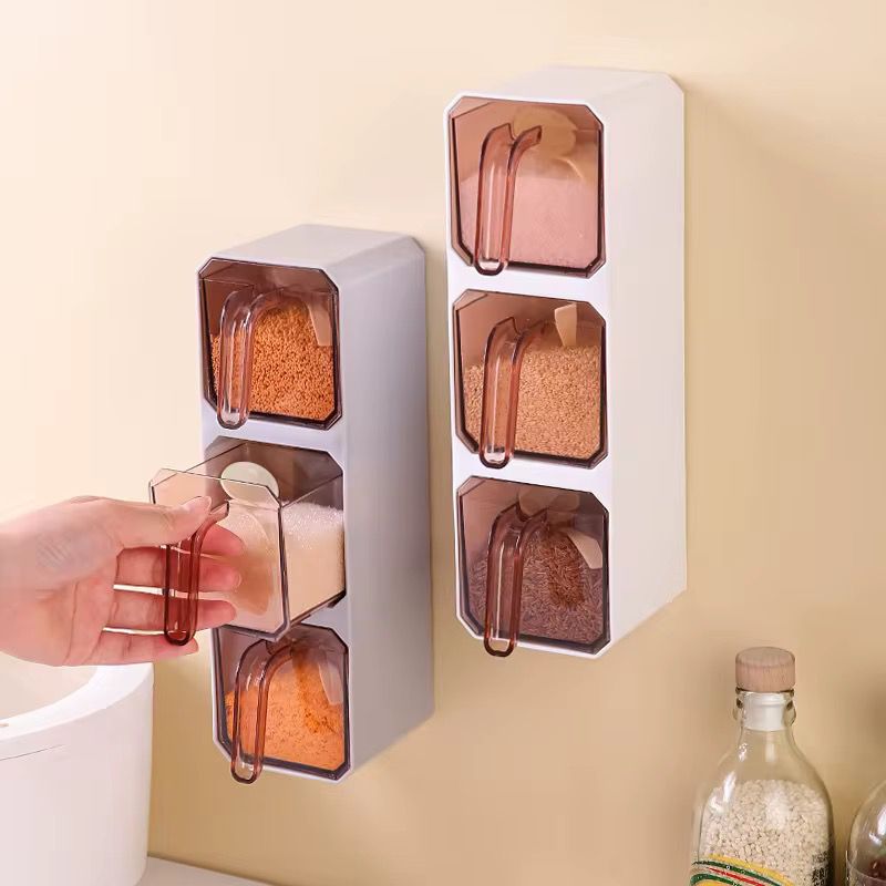 Wall-Mounted Spice Organizer โ Smart & Stylish Storage