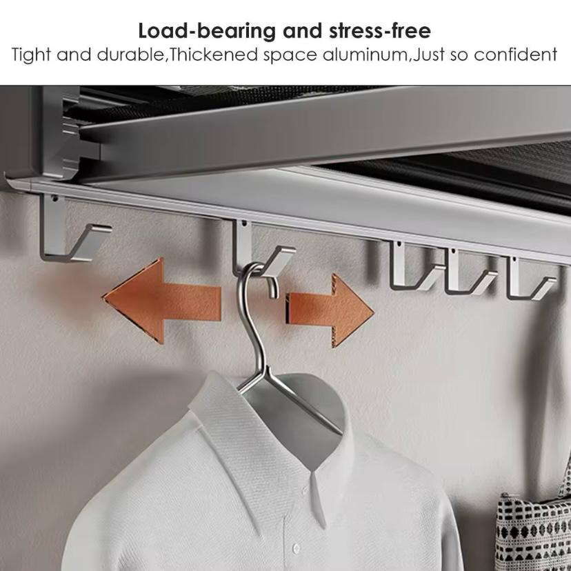 Foldable Wall Rack with Hooks