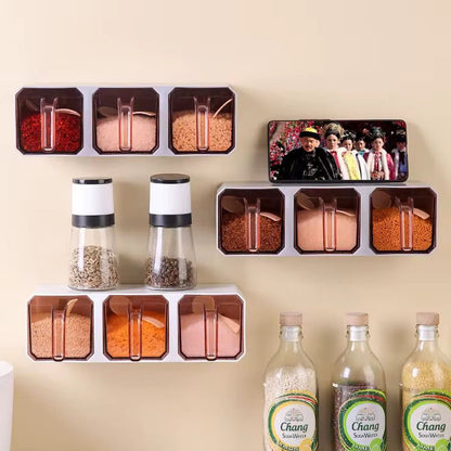 Wall-Mounted Spice Organizer – Smart & Stylish Storage