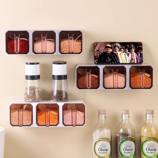 Wall-Mounted Spice Organizer – Smart & Stylish Storage