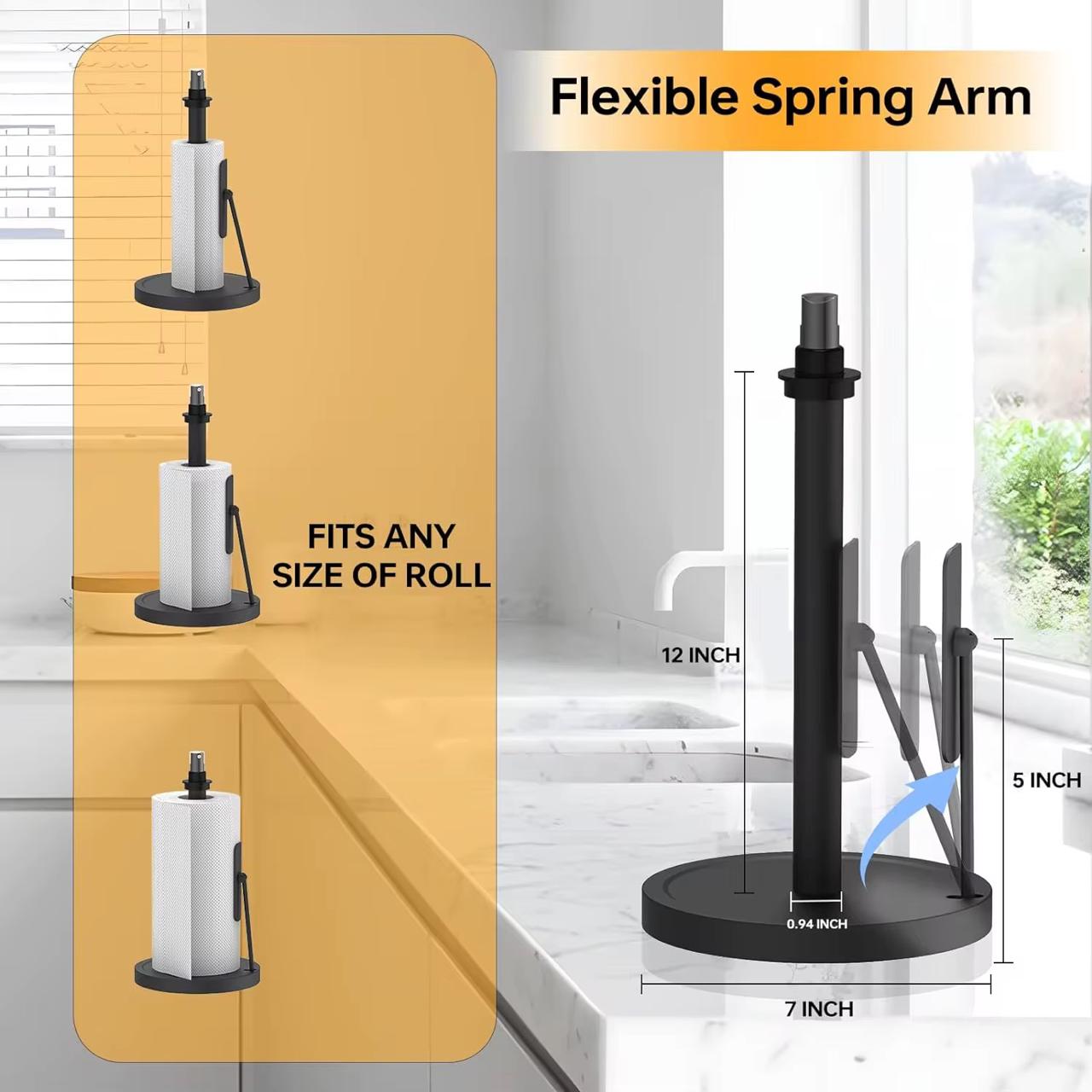 2-in-1 Paper Towel Holder with Spray Bottle