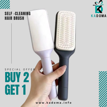 Self-Cleaning Hair Brush